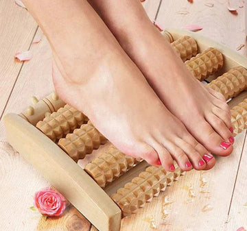 Foot Massage Wooden Roller Massager