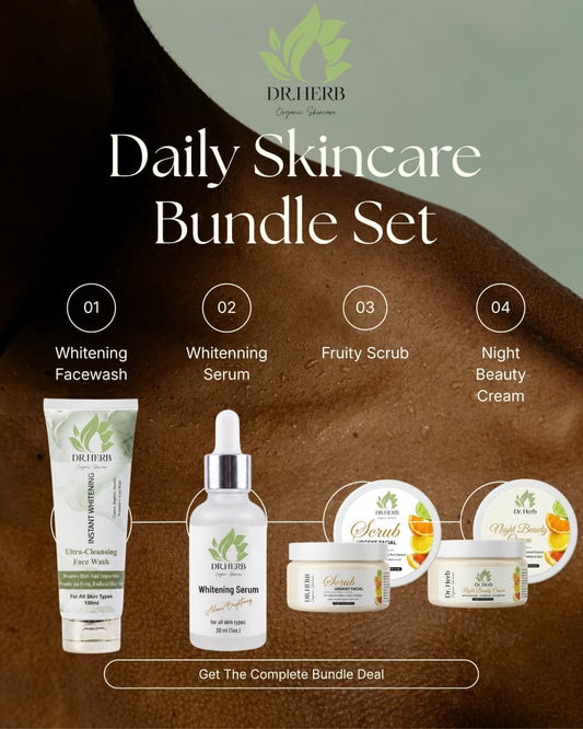 Organic Whitening Deal |Facewash,Serum, Scrub and Night Beauty Cream